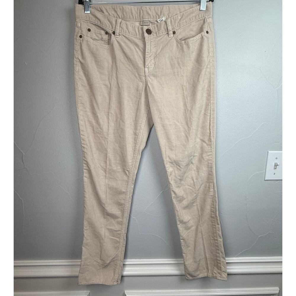 J.Crew Matchstick Skinny Corduroy Pants Beige Women Scandi Girl 14/16
